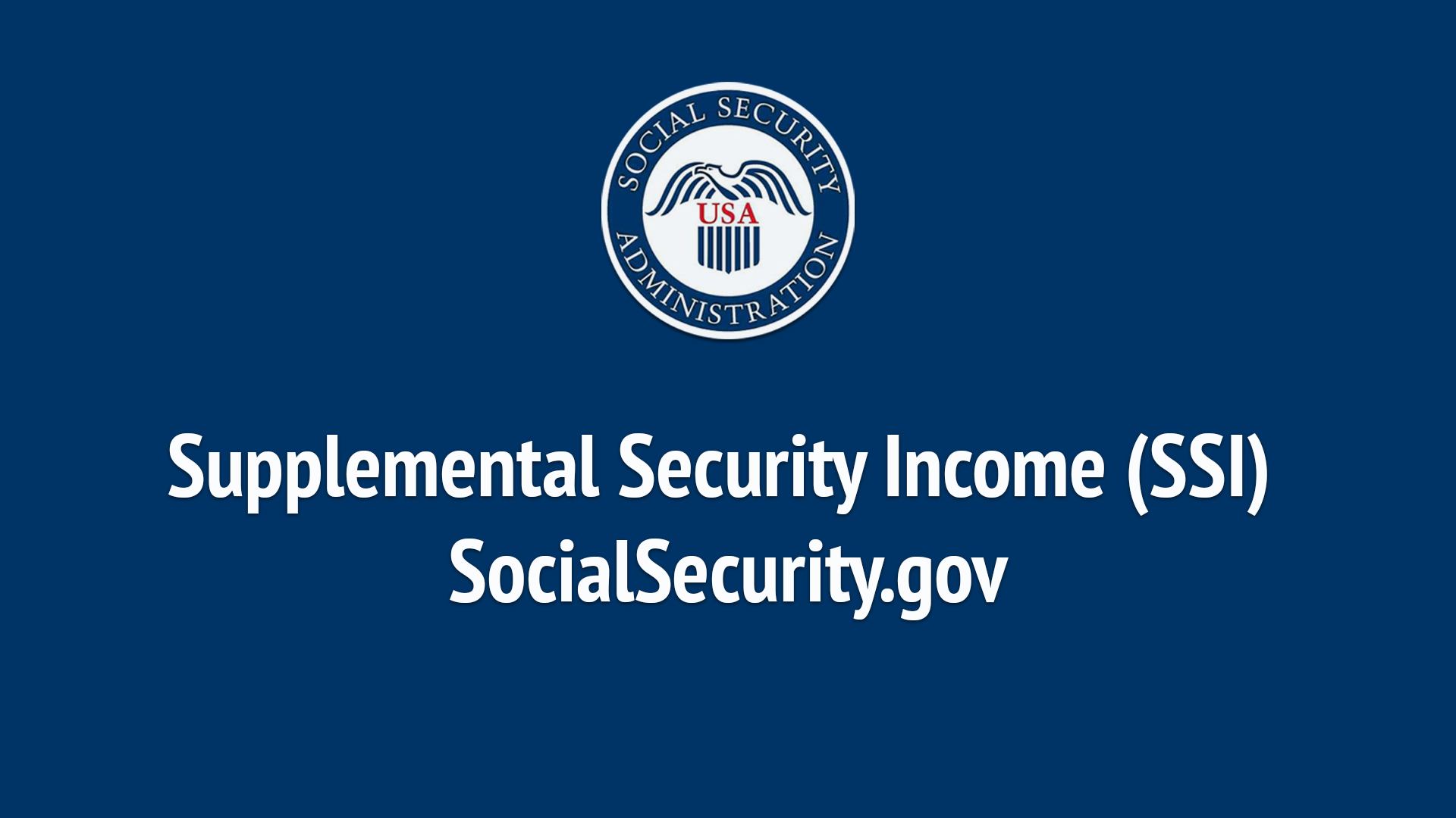 Supplemental security income news